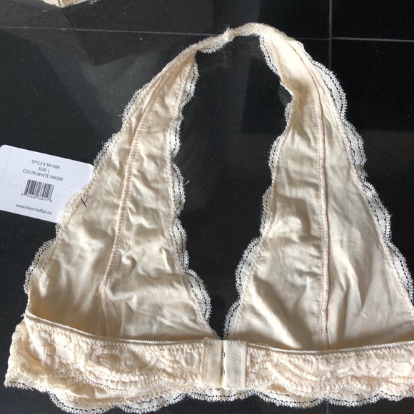 Dainty Bralette. Ivory. NWT Large. Halter style - Picture 2 of 3